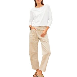 Velvet by Graham & Spencer Brylie Barrel Utility Pants in Tan